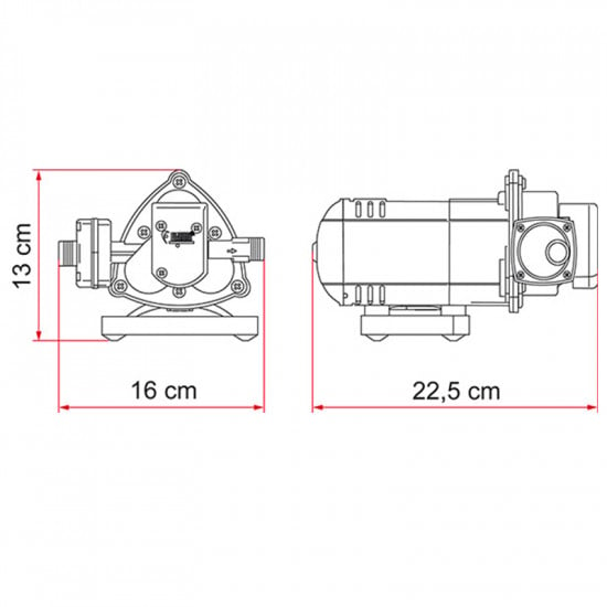 KIT POMPA ACQUA CAMPER FIAMMA 12V 10 L + VASO ESPANSIONE